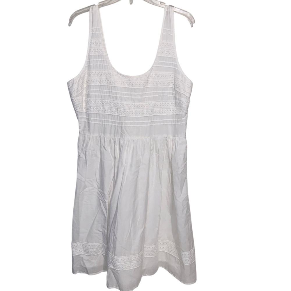 Old Navy Dress Womens XL Eyelet Lace Smocked Back Cottagecore Feminine Boho
